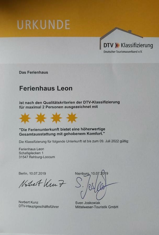Ferienhaus Leon Mit Sauna Rehburg-Loccum Ngoại thất bức ảnh